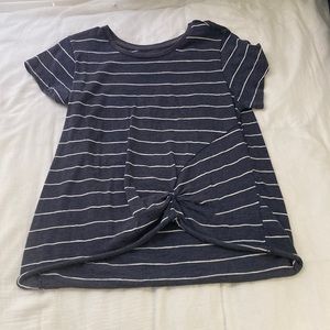 Everyday striped short sleeve shirt